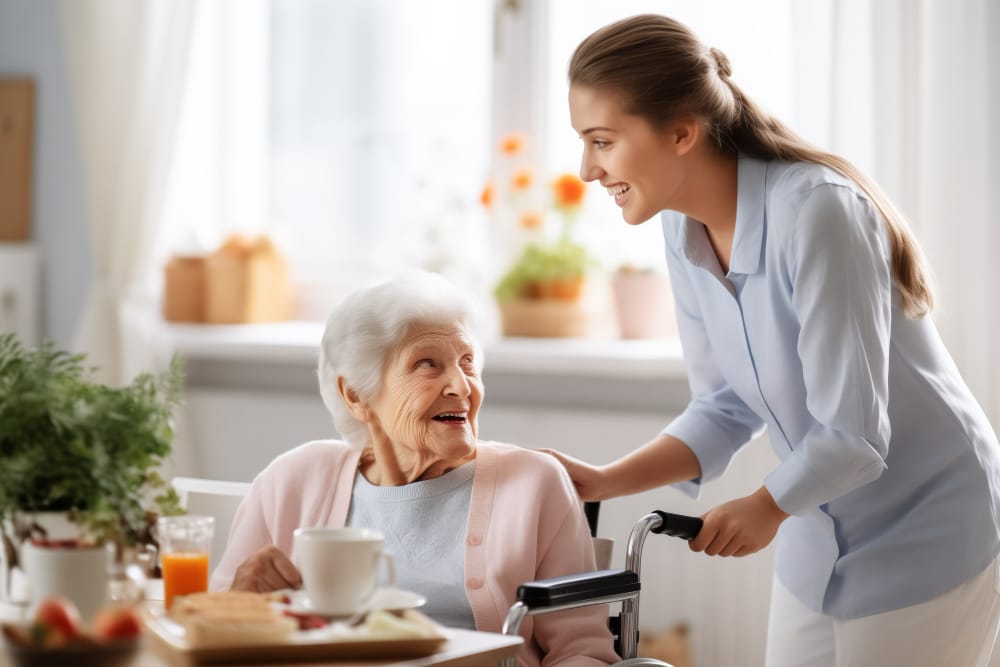 <a href="https://www.freepik.com/free-ai-image/realistic-scene-with-health-worker-taking-care-elderly-patient_138381110.htm#fromView=search&page=2&position=9&uuid=6234b116-1fcf-4dc5-9833-2b17b001fee9&query=elderly+caregiver">Image by freepik</a> zarządzanie czasem pracy jako opiekunka osób starszych
